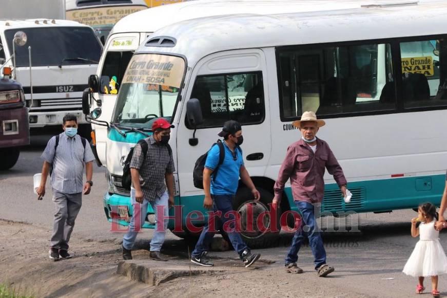 Imágenes del caos vial en la capital originado por el paro de transportistas