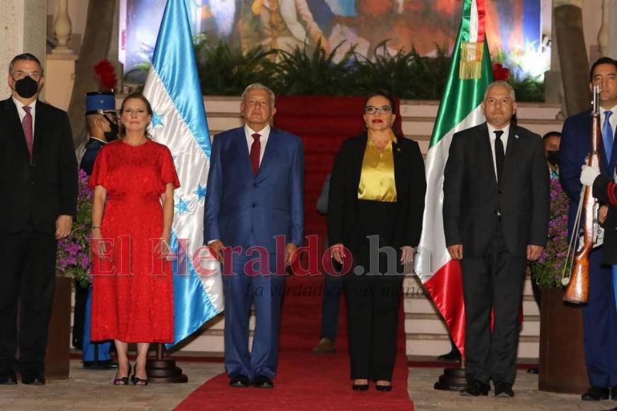 La visita de AMLO, presidente de México, a Honduras en imágenes