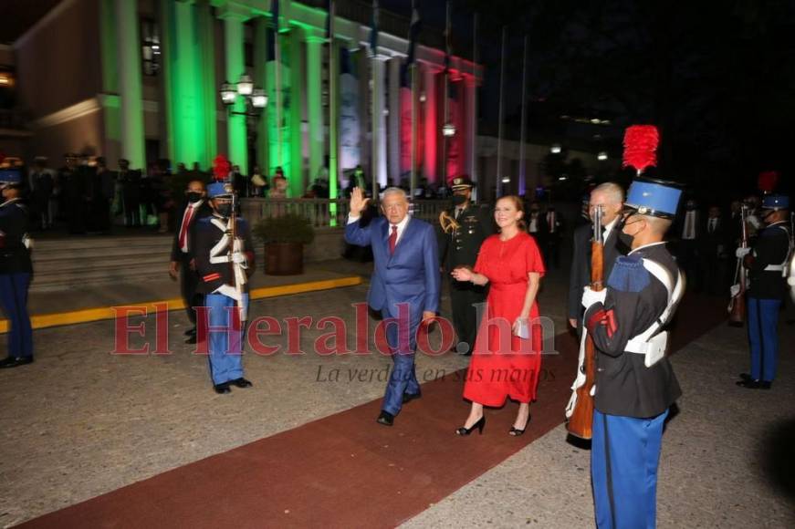 La visita de AMLO, presidente de México, a Honduras en imágenes