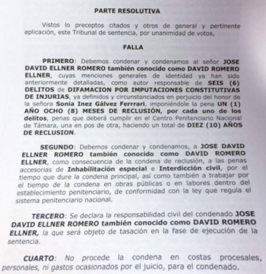 Honduras: Condenan a 10 años de prisión a periodista David Romero