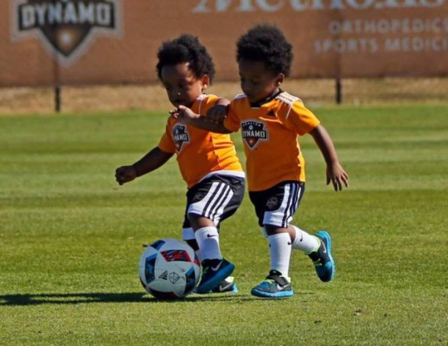 FOTOS: Así son José y Jaden, los gemelos de Boniek García que causan furor en el Houston Dynamo