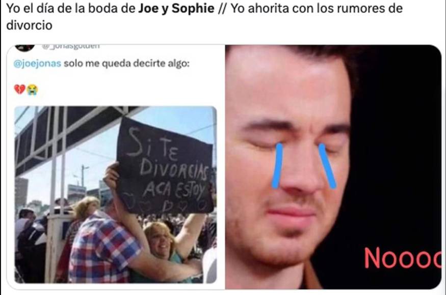 Joe Jonas y Sophie Turner ponen fin a su matrimonio y las redes explotan con memes