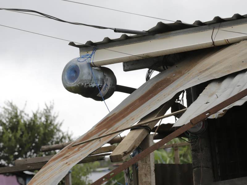 Ante la red pública muerta, las familias improvisan sistemas para capturar la lluvia, pero El Niño mantiene el cielo cerrado y los recipientes secos en el verano más duro de la década.