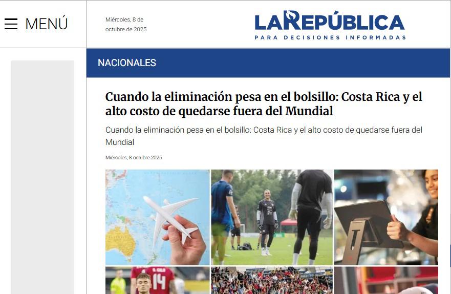 Temen quedar fuera del Mundial: lo que dicen los medios ticos antes del partido contra Honduras