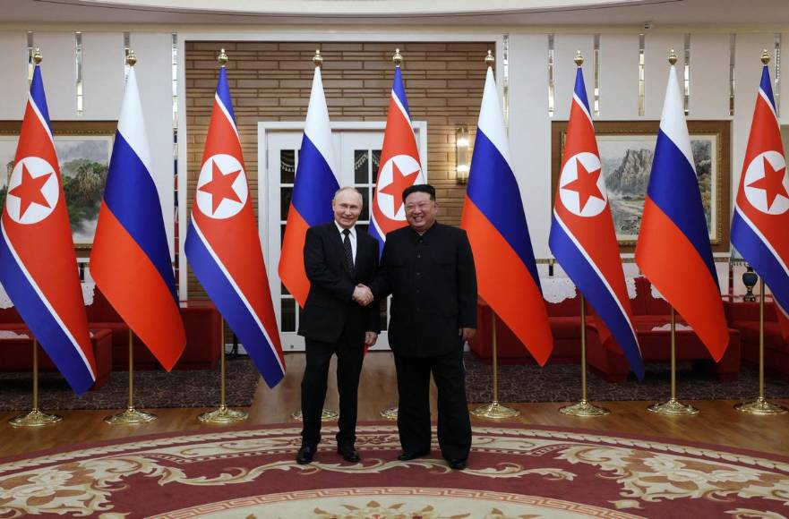 Así fue la reunión de Vladimir Putin con Kim Jong Un en Corea del Norte