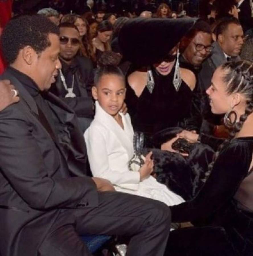 VIDEO: Gracioso momento de la hija de Beyoncé en los Grammy 2018 alborota las redes