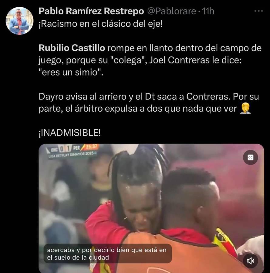 Lo que dicen en Colombia sobre acto de racismo sobre Rubilio Castillo