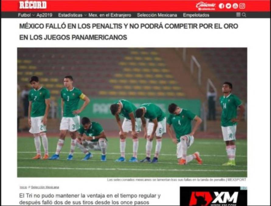 Portadas: ¿Qué dijeron los medios mexicanos tras la derrota del Tri ante Honduras?