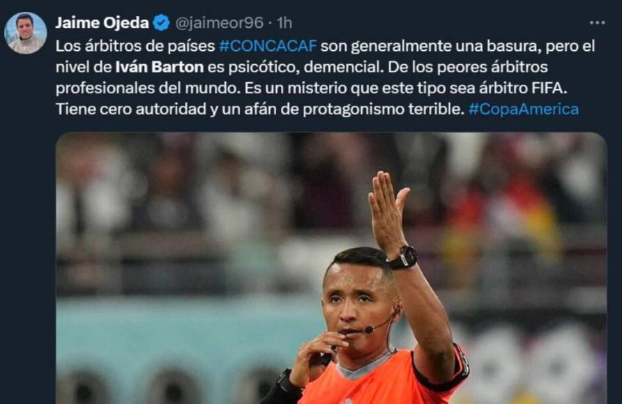 Atacan a Iván Barton tras triunfo de Panamá a USA: “Además de malo es un sinvergüenza”