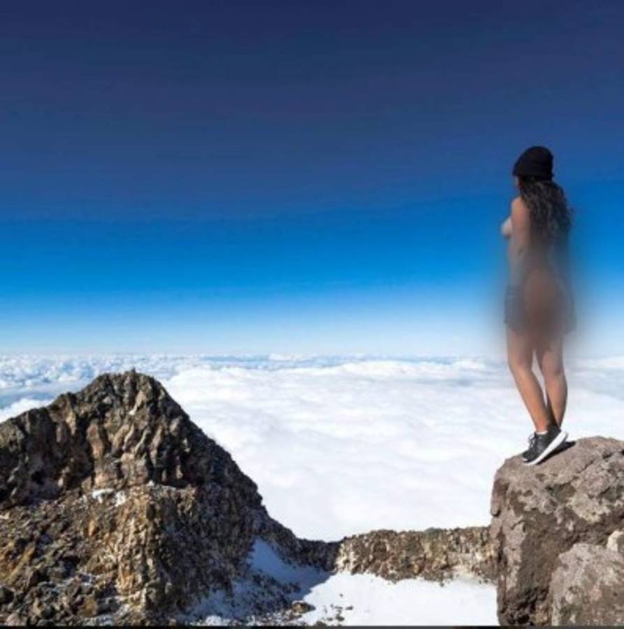 Jaylene Cook estaba a una temperatura de 11 grados centigrados bajo cero cuando se tomó la fotografía. Foto: Instagram