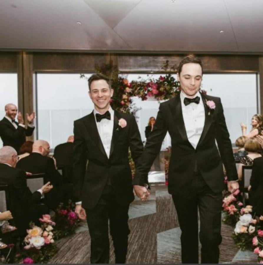 Jim Parsons, Sheldon en The Big Bang Theory, se casó en Nueva York