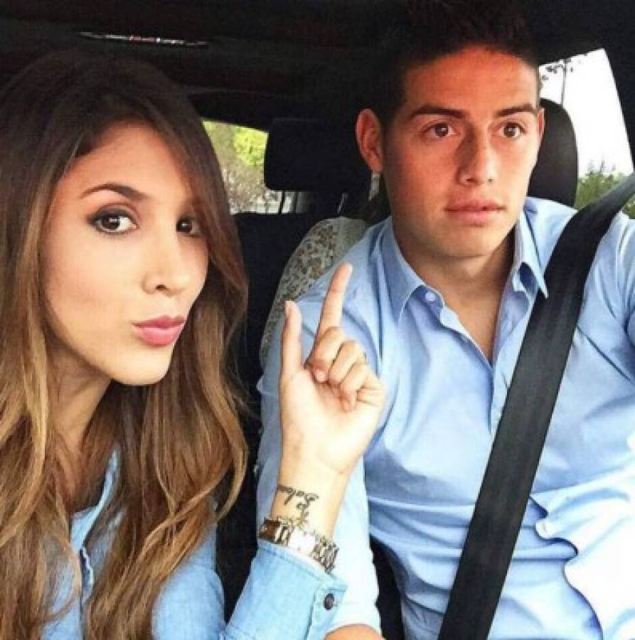 Daniela Ospina junto a aus esposo James Rodríguez. (Foto: Redes)