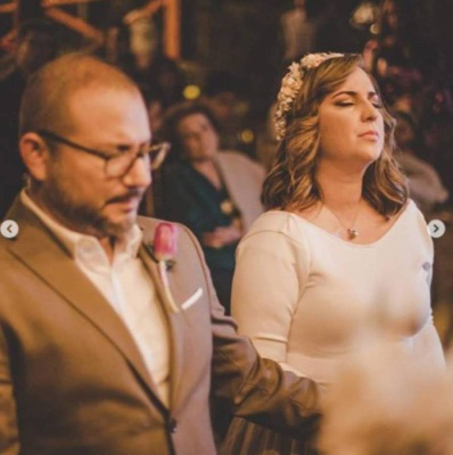 Anna Muñoz, presentadora hondureña, comparte las fotografías de su boda civil