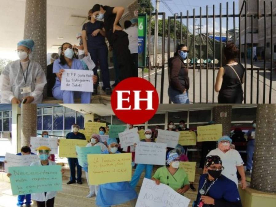 Médicos del Hospital Escuela exigen más insumos para pacientes con covid-19