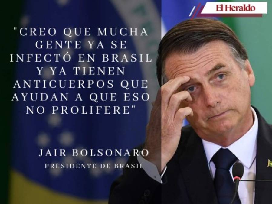 Las desafortunadas frases de Jair Bolsonaro sobre el coronavirus