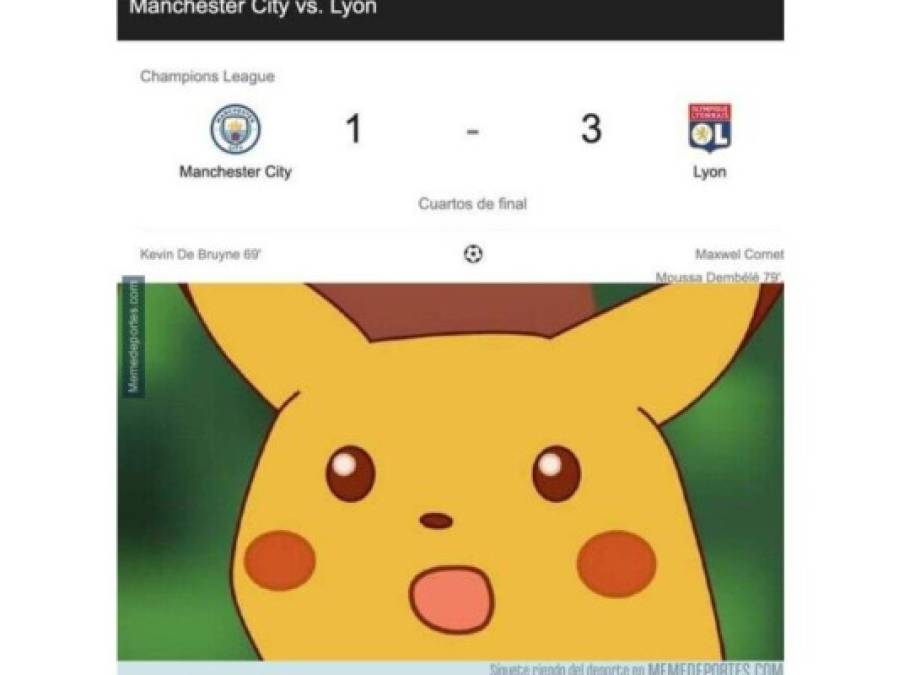 Los divertidos memes que dejó la eliminación del Manchester City en la Champions League