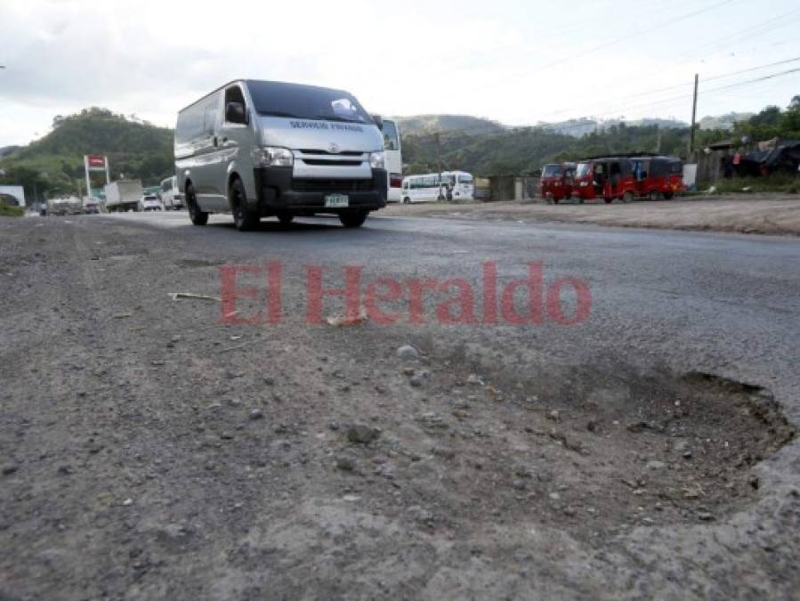 Fotos: Aún con el bacheo, carretera hacia Olancho está propensa a seguir en mal estado