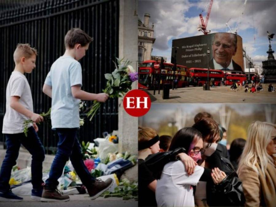 Sentido homenaje y tributos al príncipe Felipe en Reino Unido (FOTOS)