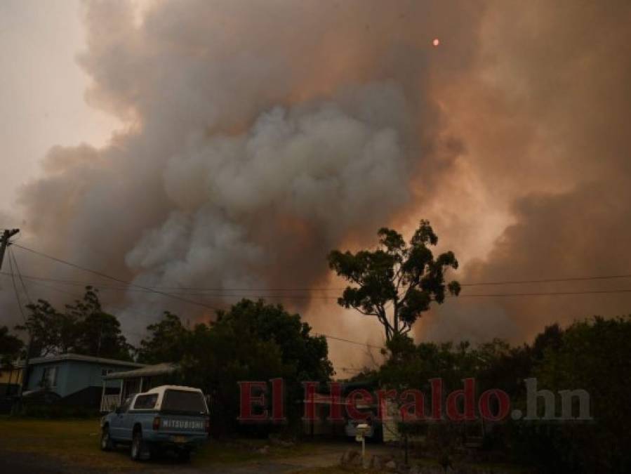 FOTOS: Personas bloqueadas en playas de Australia por incendios; van ocho muertos  