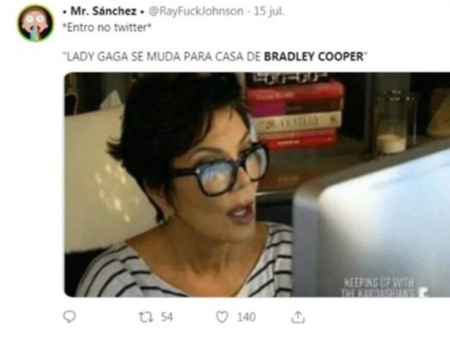 ¿Bradley Cooper y Lady Gaga viven juntos? Los memes no perdonan