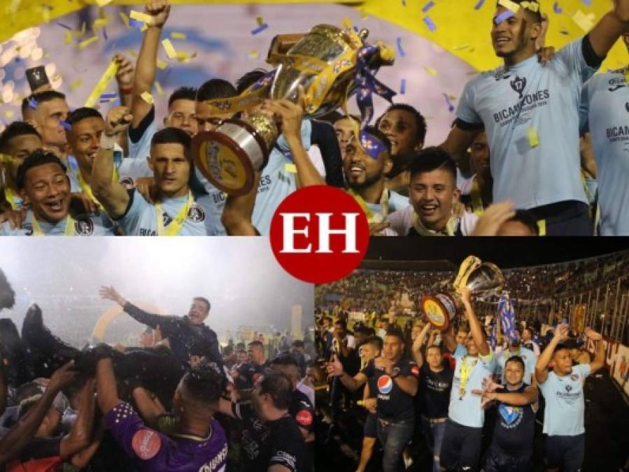 FOTOS: La celebración de Motagua tras conquistar la copa 17 ante Olimpia