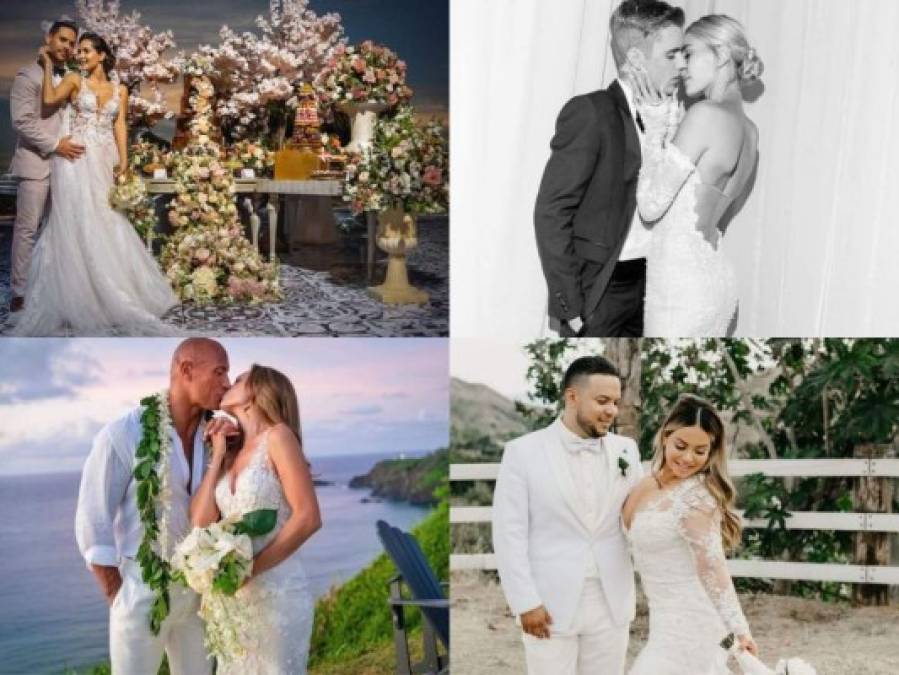 Famosos que se casaron en 2019: Bieber, Dwayne Johnson y Carmen Villalobos en la lista