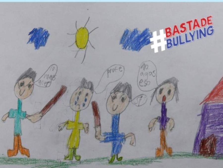 Niños en escuelas se pronuncian contra el bullying por medio de dibujos