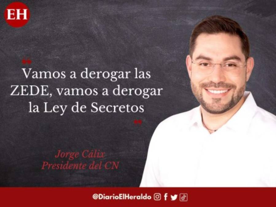 'De este lado no esperen confrontación y pleito': frases de Jorge Cálix, presidente del CN