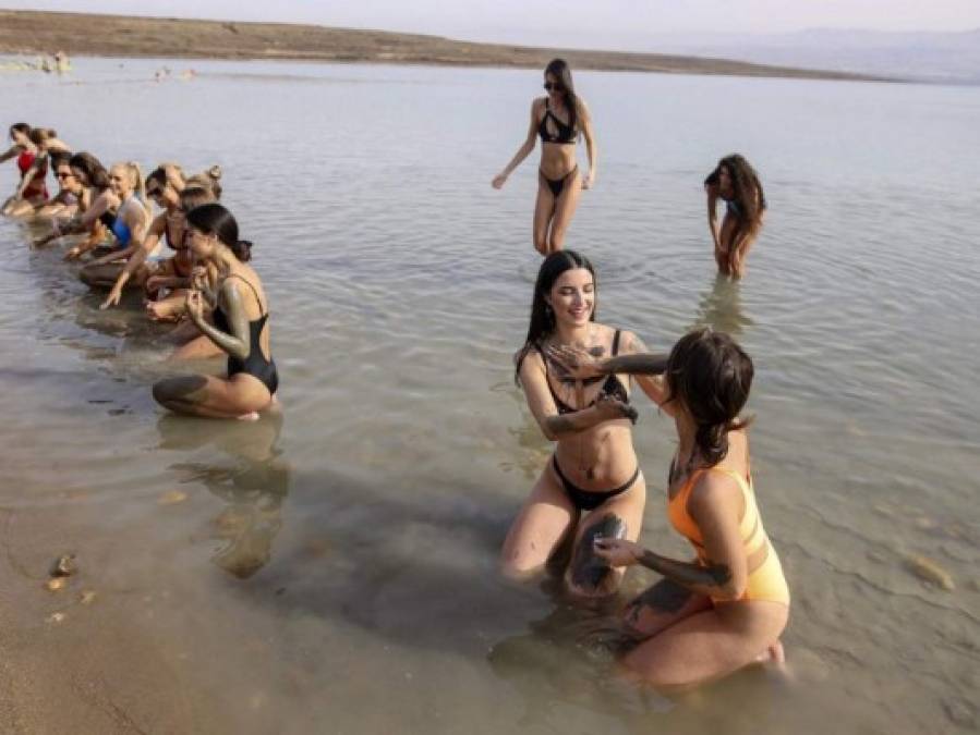 Miss Universo: Concursantes deslumbran en traje de baño en el Mar Muerto (FOTOS)