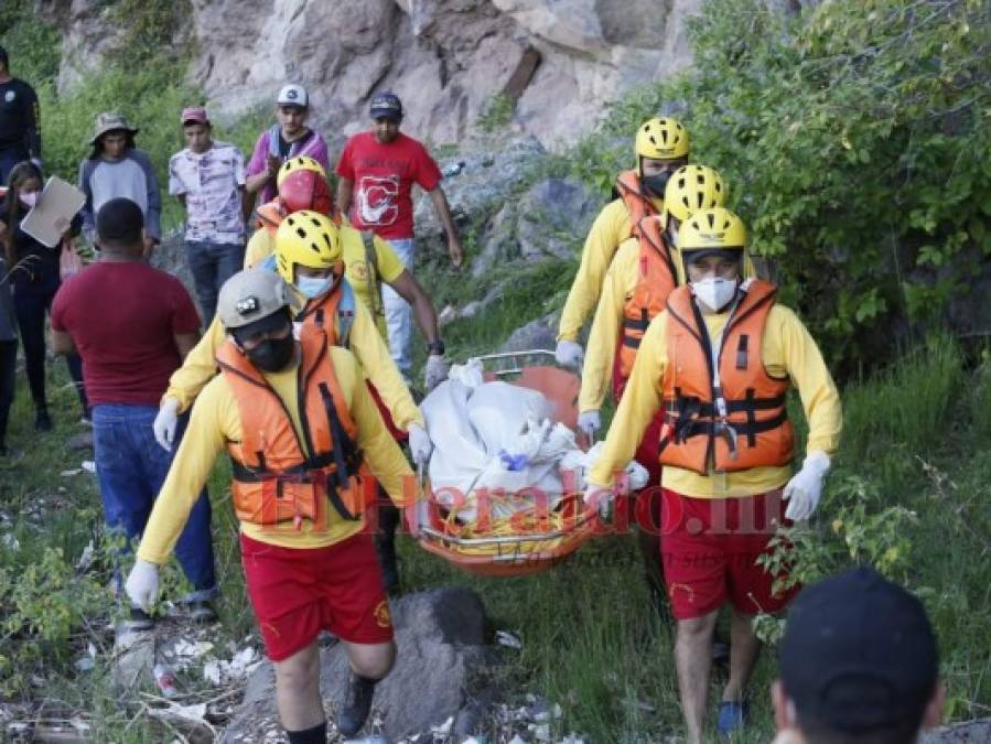 Desgarradoras imágenes del hallazgo de niño ahogado en el río Choluteca