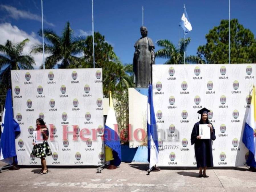 FOTOS: Así fue la primera jornada de graduaciones de la UNAH en 2021