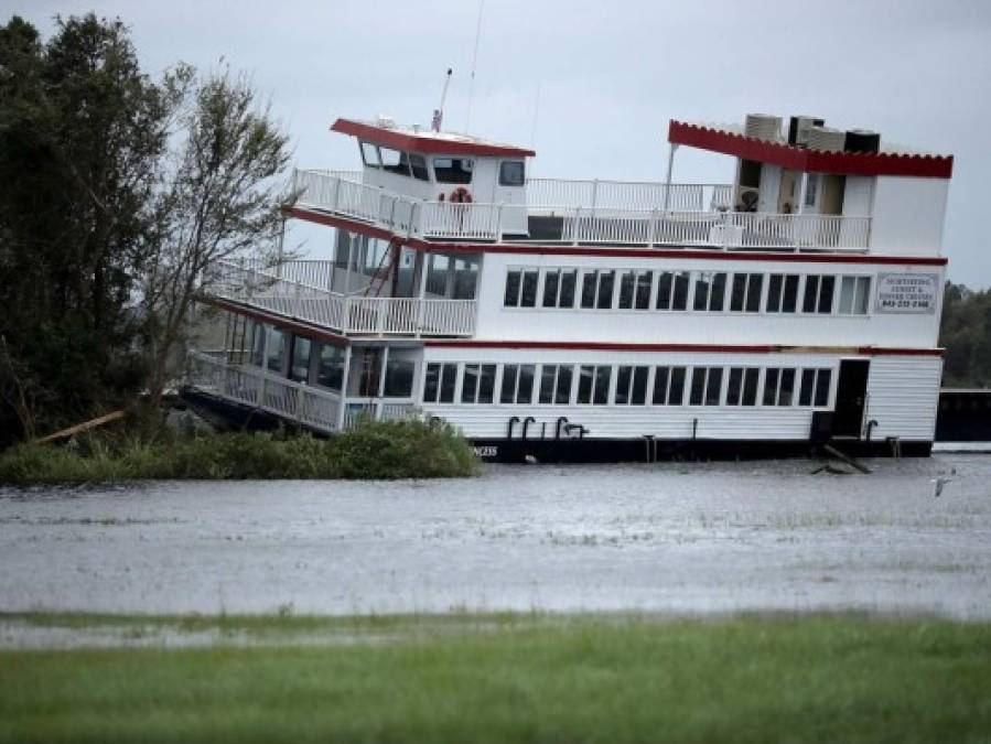 Los destrozos que deja hasta el momento la tormenta Florence