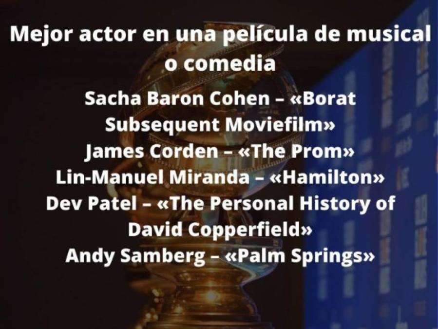 Los nominados a los Globos de Oro 2021