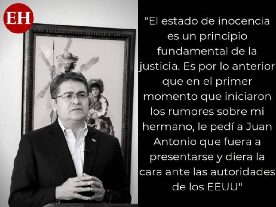 Las frases de JOH en el décimo día de juicio contra su hermano Tony