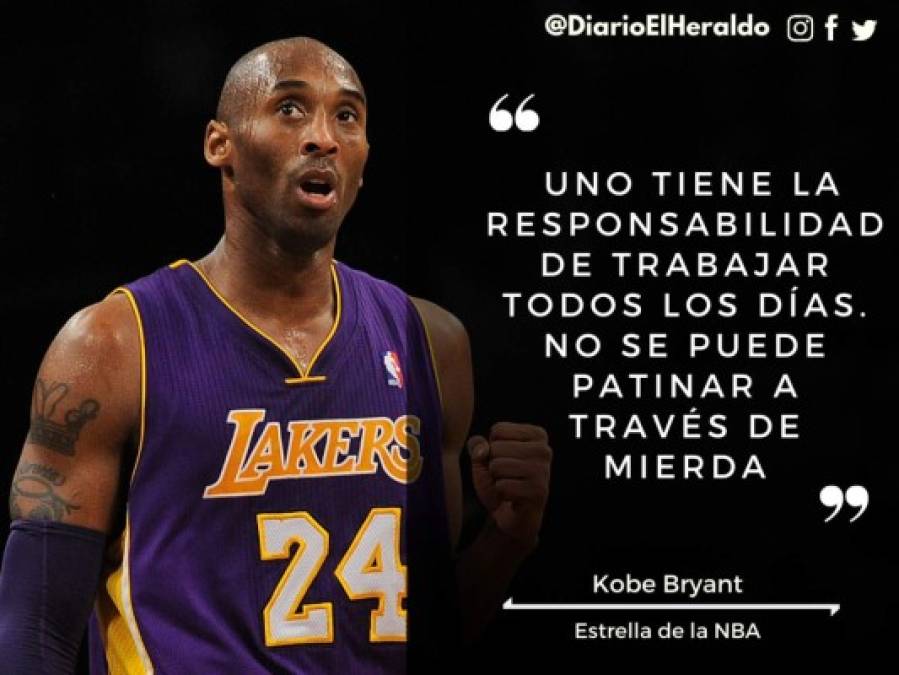 Las frases más célebres de Kobe Bryant, leyenda del baloncesto