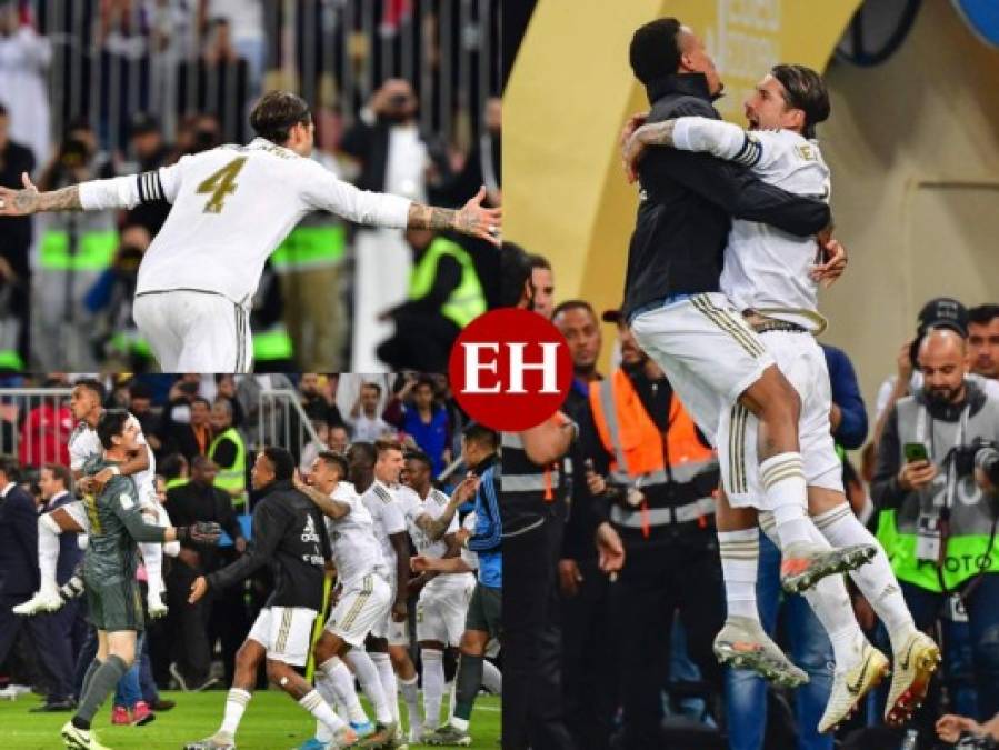 FOTOS: La eufórica celebración del Madrid tras ganar Supercopa de España