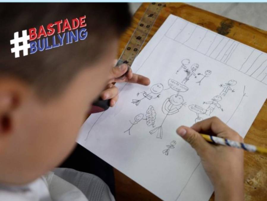 Niños en escuelas se pronuncian contra el bullying por medio de dibujos