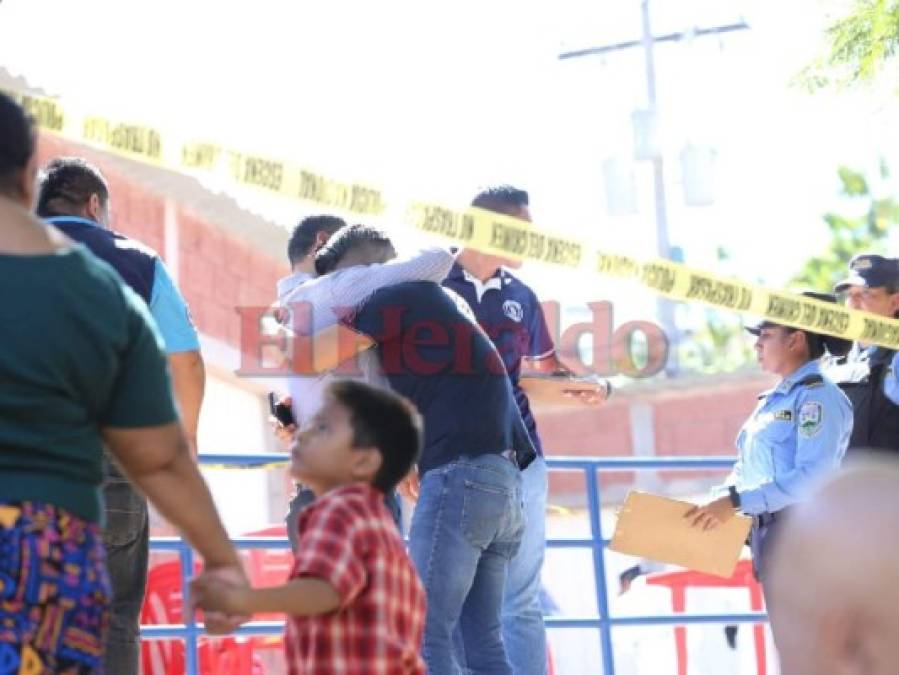 Drama, dolor y desesperación: las tristes fotos de familiares y amigos del abogado Reynaldo Barahona, asesinado frente a la Corte Suprema de Justicia