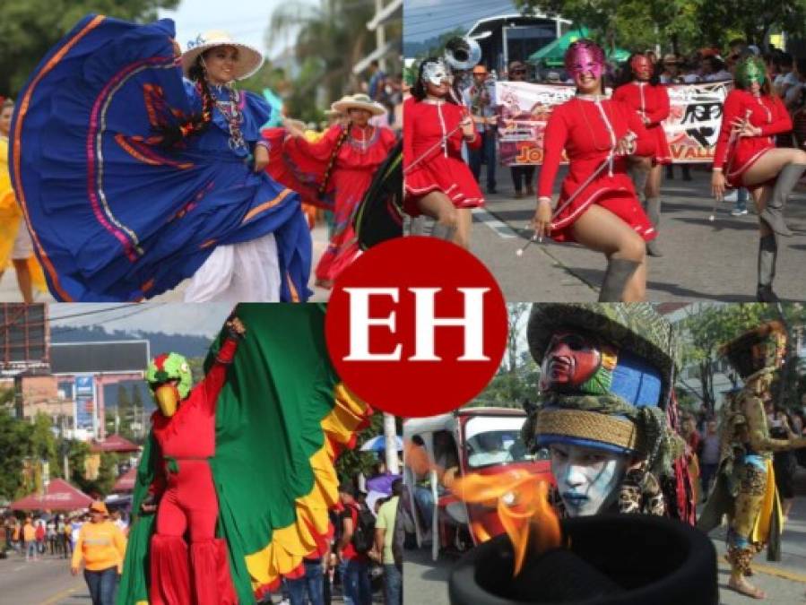 FOTOS: Color, alegría y belleza en el carnaval de Tegucigalpa