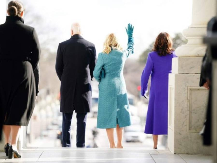 Elegante y clásica: el glamour de Jill Biden en la investidura presidencial