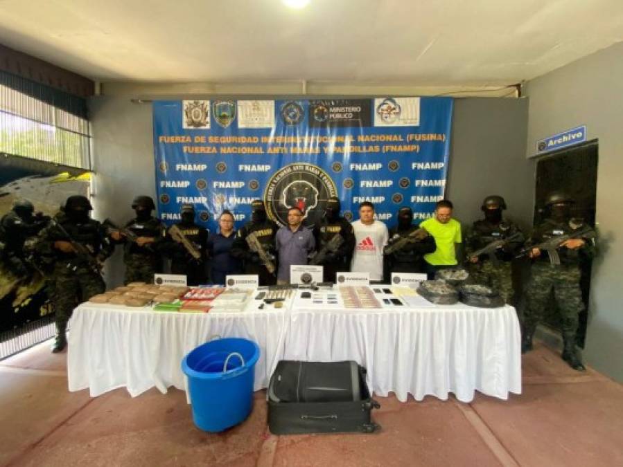 Drogas ocultas, armas y dinero: decomisos a mareros y pandilleros del Valle de Sula (FOTOS)