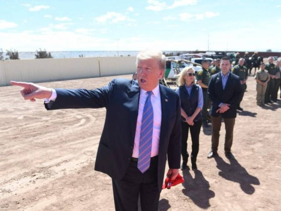 Así fue la visita de Donald Trump a la frontera en Calexico, California