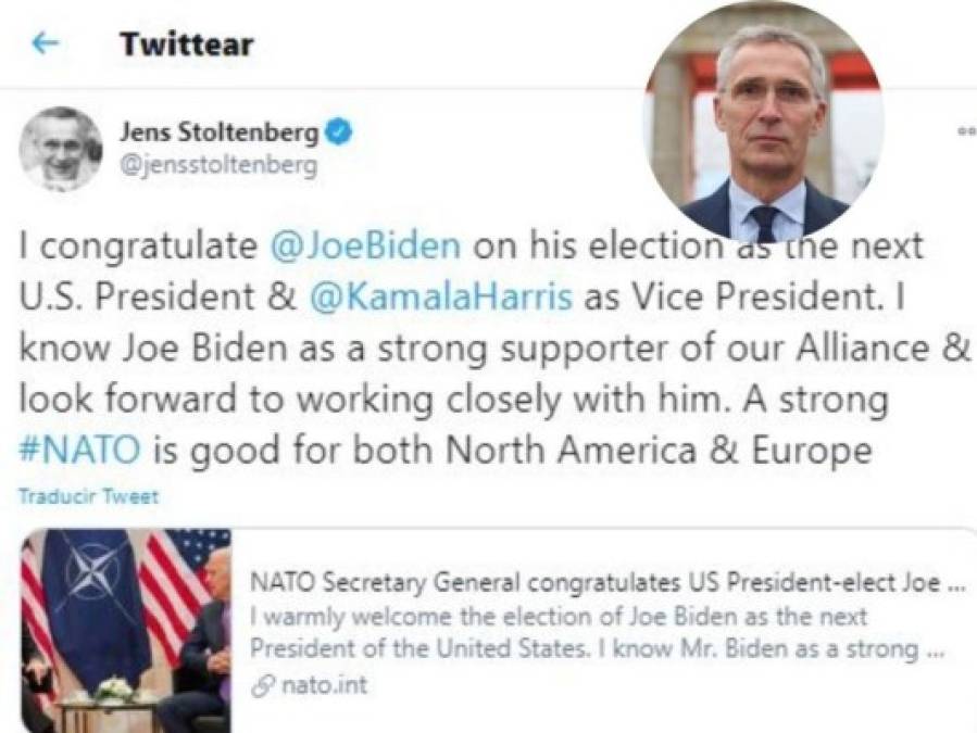 Dirigentes mundiales felicitan a Joe Biden tras ser electo presidente de EE UU