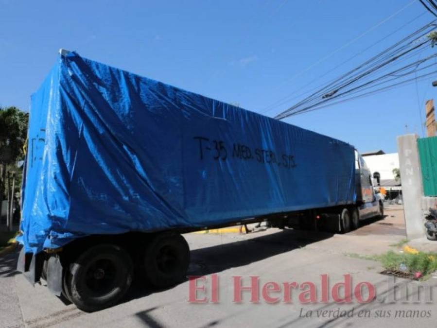 Inicia instalación de primeros módulos de hospital móvil de Tegucigalpa