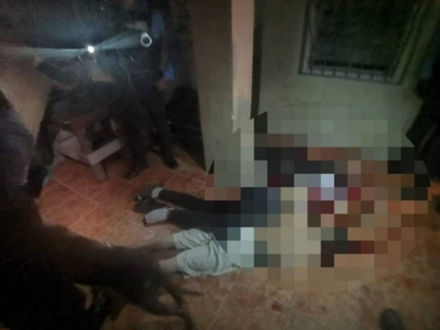 Las primeras fotos de la masacre en la colonia Sandoval Sorto de SPS