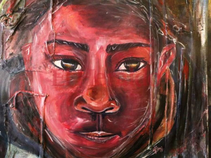 Helga Sierra, joven hondureña que lleva su arte abstracto a otro nivel