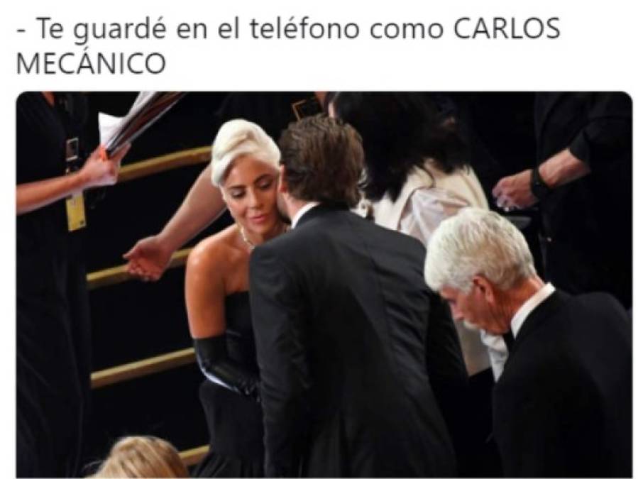 Miradas entre Lady Gaga y Bradley Cooper en los premios Oscar desatan divertidos memes