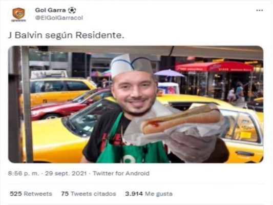 Avalancha de memes contra J Balvin tras mensaje de Residente por los Grammy