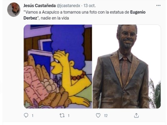 Eugenio Derbez recibe odio en redes sociales por estatua que le edificaron en Acapulco