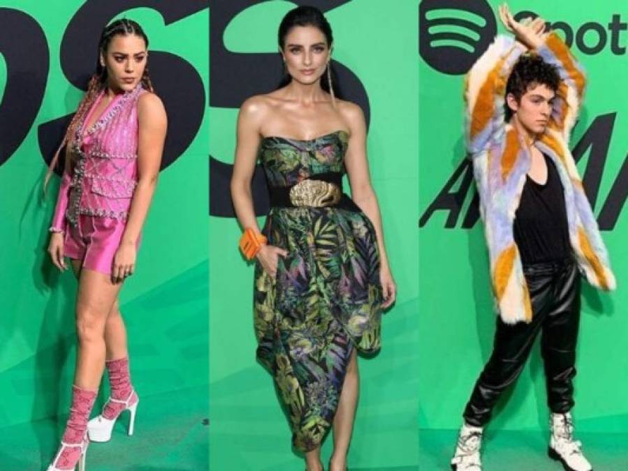 Los famosos que pasaron por la alfombra verde de los Spotify Awards 2020